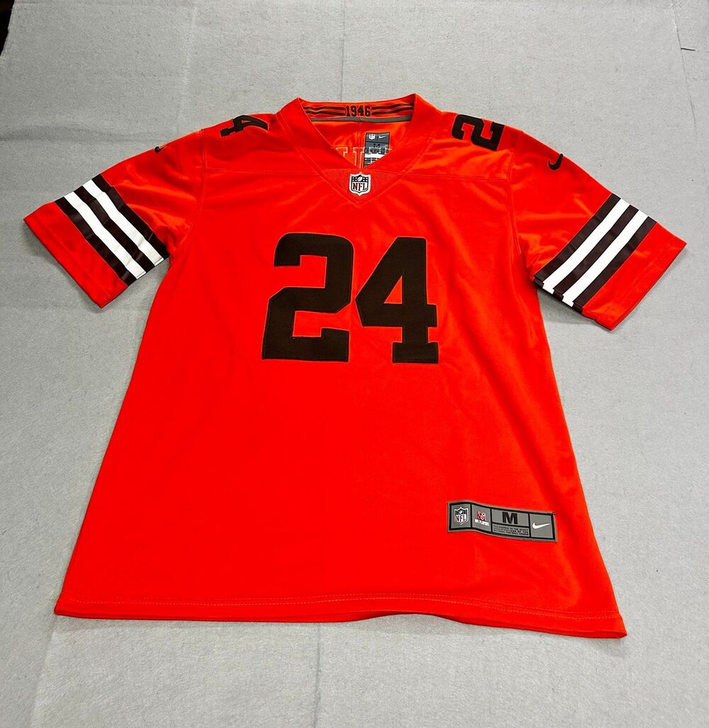 Nike Mens Joey Aguilar Cleveland Browns Jersey Medium Orange